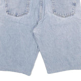 WRANGLER Mens Denim Shorts Light Blue 2XL W36 Casual Cotton Blend
