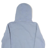 CHAMPION Mens Blue Pullover Hoodie S Logo Printed Casual Sportswear