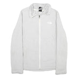 THE NORTH FACE Womens White Jacket M Polyester Plain Full Zip Casual Outdoor