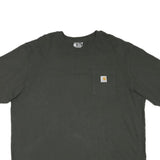 CARHARTT Mens Black Pocket T-Shirt 2XL Short Sleeve Crew Neck Classic Fit