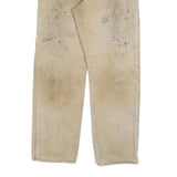 DICKIES Mens Jeans Beige Relaxed Straight Denim Fair W33 L32 Workwear Durable