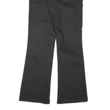 DICKIES Womens Black Cotton Blend Regular Fit Straight Leg Trousers W30 L33