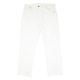 WRANGLER Womens Classic White Denim Jeans W38 L31 Zip Closure