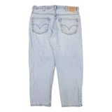 LEVI'S Mens Relaxed Fit Light Blue Denim Jeans W36 L29 Classic Cotton Blend Zip