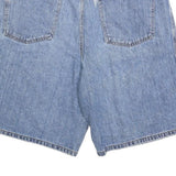 FALLS CREEK Mens Denim Blue Relaxed Fit L W36 Shorts Casual Cotton Blend