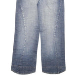 SLY Womens Blue Regular Straight Denim Light W30 L28 Zip Cotton Blend Jeans