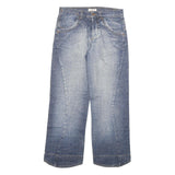 SLY Womens Blue Regular Straight Denim Light W30 L28 Zip Cotton Blend Jeans