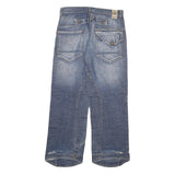 SLY Womens Blue Regular Straight Denim Light W30 L28 Zip Cotton Blend Jeans