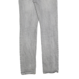 LEVI'S 511 Slim Mens Jeans Light Grey Slim Skinny Denim W30 L32 Distressed