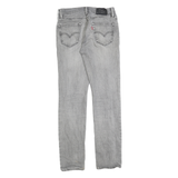 LEVI'S 511 Slim Mens Jeans Light Grey Slim Skinny Denim W30 L32 Distressed