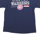 FANATICS Mens Blue Golden State Warriors Graphic T-Shirt L Short Sleeve Crew