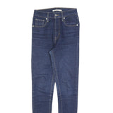 LEVI'S Womens Slim Blue Jeans Denim Medium W25 L30 Stretch Zip Closure