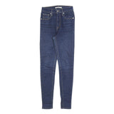 LEVI'S Womens Slim Blue Jeans Denim Medium W25 L30 Stretch Zip Closure