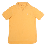 CHAPS Mens Yellow Polo Shirt XL Cotton Short Sleeve Plain Casual