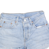 LEVI'S Womens Shorts Blue Denim 501 XS W25 Cut-Off Casual Summer