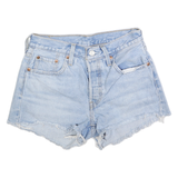 LEVI'S Womens Shorts Blue Denim 501 XS W25 Cut-Off Casual Summer
