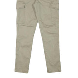 SORBINO Mens Cotton Blend Slim Tapered Beige Trousers W29 L28 Casual Wear