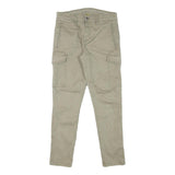 SORBINO Mens Cotton Blend Slim Tapered Beige Trousers W29 L28 Casual Wear