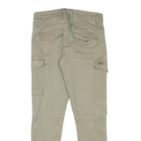 SORBINO Mens Cotton Blend Slim Tapered Beige Trousers W29 L28 Casual Wear