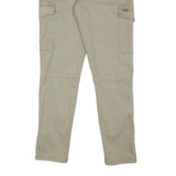 SORBINO Mens Cotton Blend Slim Tapered Beige Trousers W29 L28 Casual Wear