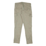 SORBINO Mens Cotton Blend Slim Tapered Beige Trousers W29 L28 Casual Wear