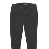 LEVI'S Womens 535 Super Skinny Slim Black Denim Medium W30 L30 Cotton Blend
