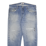 LEVI'S 501 Mens Blue Regular Straight Denim Cotton Stone Wash W40 L29 Button Fly