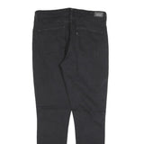 LEVI'S Womens Black Slim Skinny Denim Jeans Cotton Blend W30 L30 Classic Zip