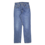 LEVI'S 501 Womens Jeans Blue Regular Straight Denim Medium W23 L26 Classic Fit