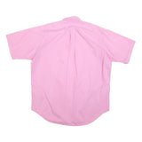 RALPH LAUREN Mens Pink Cotton Short Sleeve Shirt XL Button Down Casual