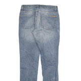 CARHARTT Mens Slim Blue Denim Jeans W28 L32 Cotton Blend Zip Classic Fit