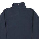 BERGHAUS Womens Navy Blue Jacket L Polyester Blend Plain Zip Outdoor Casual