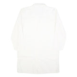 DICKIES Mens White Workwear Shirt L Cotton Durable Long Sleeve Button-Up