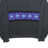 Womens Black Sweatshirt 2XL Cotton Blend Crew Neck Long Sleeve Pullover