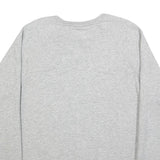CALVIN KLEIN Womens Grey Crew Neck M Sweatshirt Logo Trim Casual Pullover