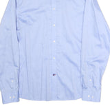 TOMMY HILFIGER Mens Blue Shirt M Classic Cotton Button Collar Formal Stylish