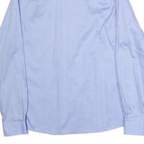 TOMMY HILFIGER Mens Blue Shirt M Classic Cotton Button Collar Formal Stylish