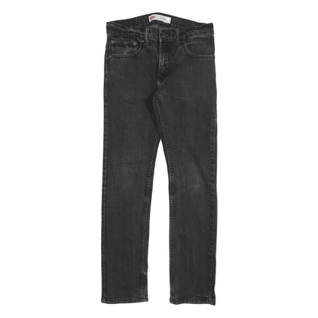 LEVI'S 511 Slim Boys Jeans Black Slim Skinny Denim W28 L28 Zip Cotton Blend