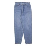 Womens Blue Cotton Blend Jeans Regular Straight Denim W28 L30 Classic Zip