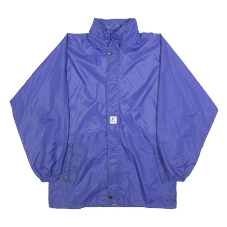 K-WAY Womens Blue Synthetic Jacket M Water Resistant Zip Lightweight