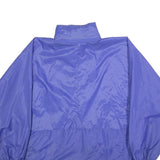 K-WAY Womens Blue Synthetic Jacket M Water Resistant Zip Lightweight