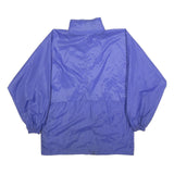 K-WAY Womens Blue Synthetic Jacket M Water Resistant Zip Lightweight