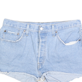 LEVI'S Womens Denim Blue Cut-Off Shorts M W33 Casual Summer Style