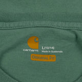Original Fit Carhartt T-Shirt - Large Green Cotton