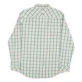 TIMBERLAND Mens Green & White Check Shirt L Long Sleeve Cotton Classic