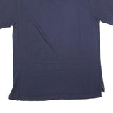 TOMMY HILFIGER Mens Navy Blue Cotton Blend Polo Shirt XL Classic Fit Short