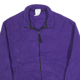 SPEEDO Womens Purple Plain Full Zip Polyester Jumper L Casual Wear Outdoor