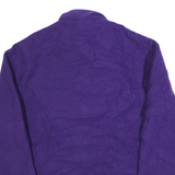 SPEEDO Womens Purple Plain Full Zip Polyester Jumper L Casual Wear Outdoor