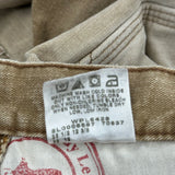 Lee Carpenter Shorts - 34W 9L Beige Cotton