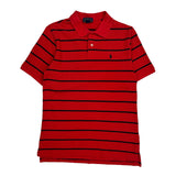 Polo By Ralph Lauren Striped Polo Shirt - XL Red Cotton